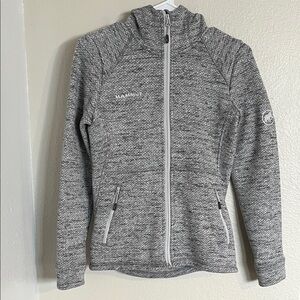 Mammut Kachemak Jacket Hoodie Women's XS Gray Full Zip Outdoor Hiking